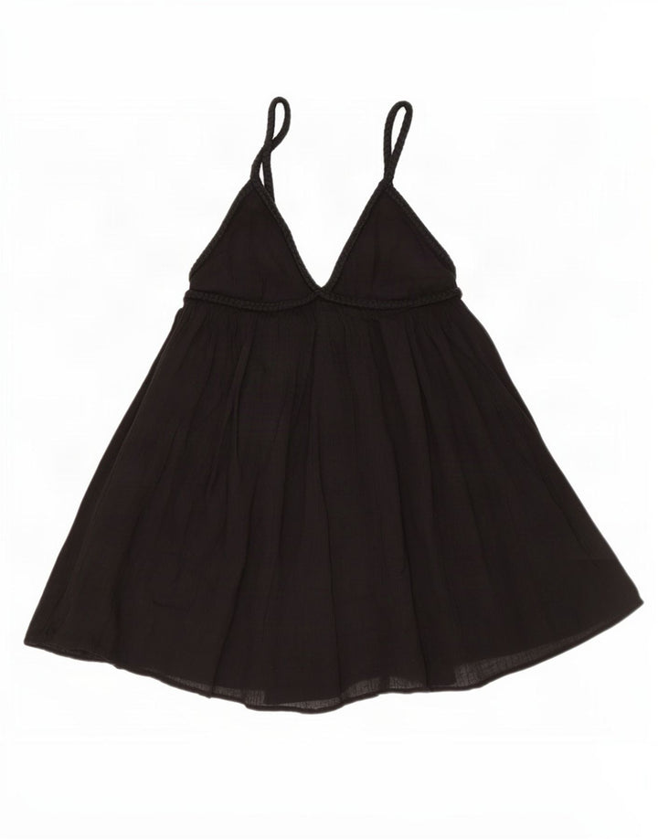 Zara Dame Playsuit UK 12 Medium Black Bomuld