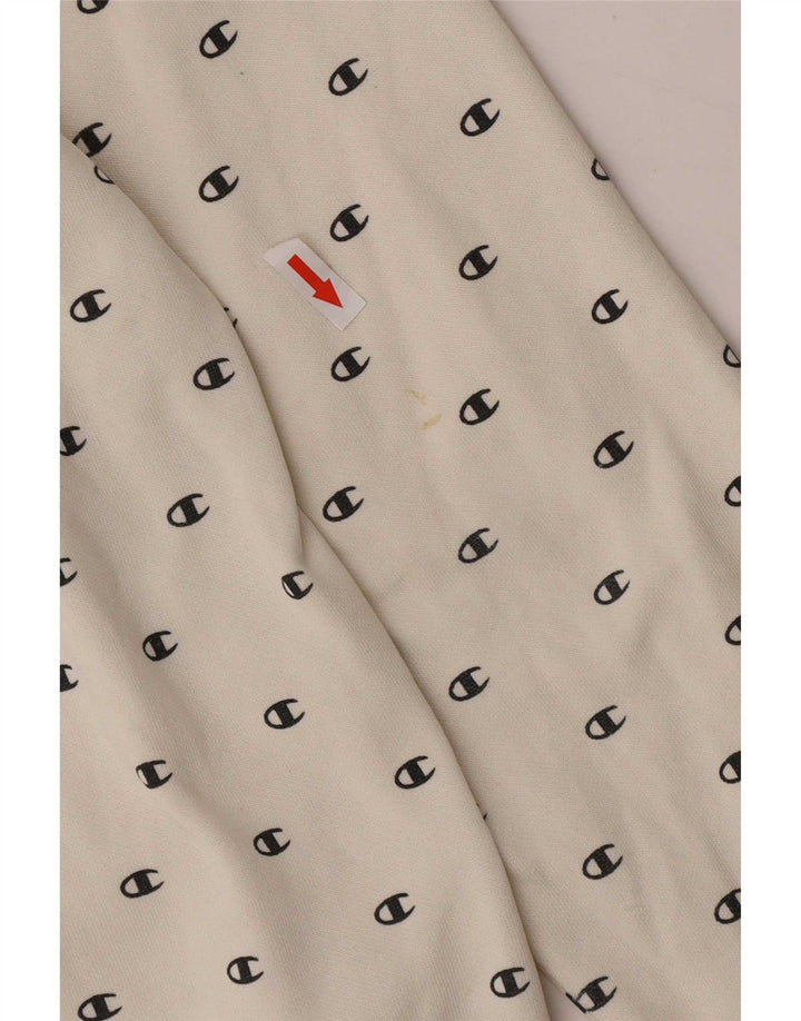Champion Drenge Grafisk Sweatshirt Jumper 11-12 År Stor Hvid Plettet
