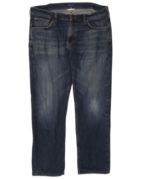 Gant Herre Regular Straight Jeans W36 L32 Blå Bomuld