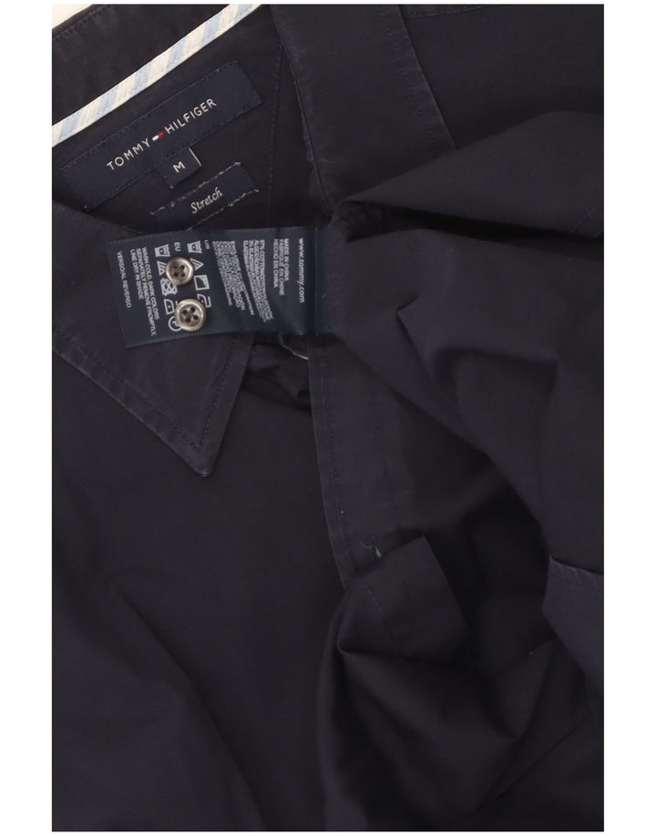 Tommy Hilfiger Stretch-skjorte til mænd Medium marineblå bomuld