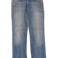Levi's Dame 570 Straight Jeans W34 L29 Blå Bomuld