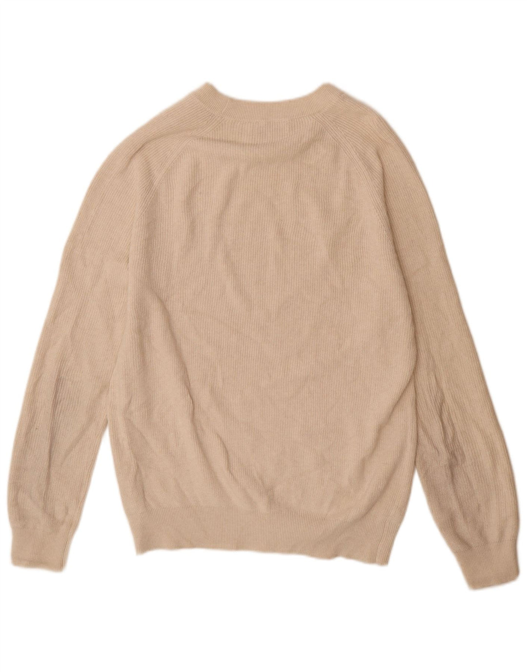 Zara Herre Boat Neck Jumper Sweater Medium Off White Bomuld