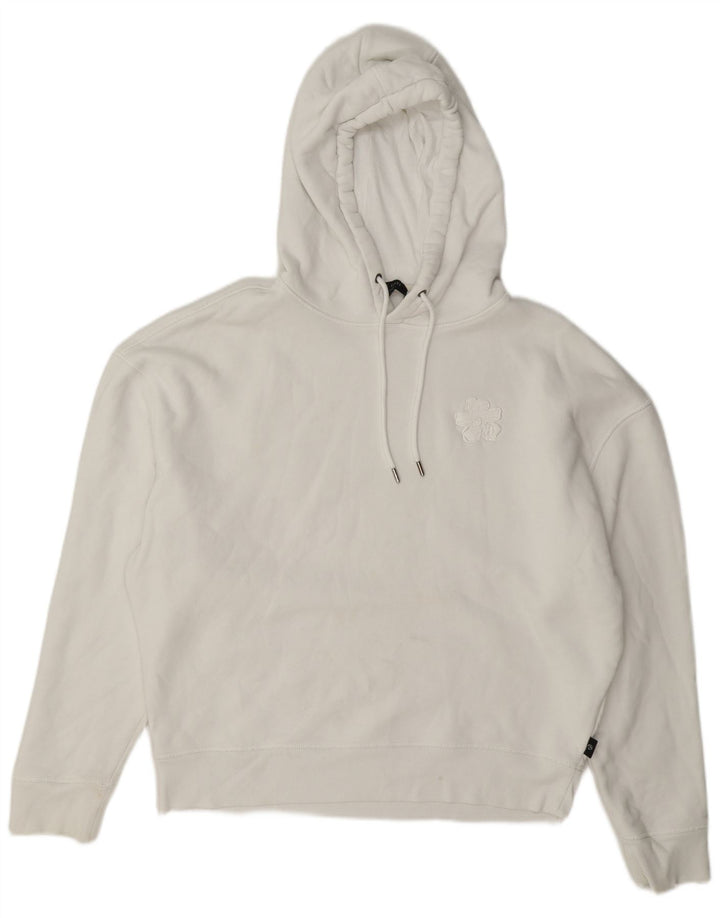 Ted Baker Dame Oversized hættetrøje Jumper Størrelse 3 Medium White
