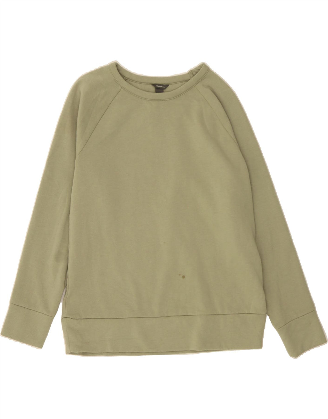 EDDIE BAUER Womens Oversized Sweatshirt Jumper UK 10 Small Green Polyester Vintage Eddie Bauer and Second-Hand Eddie Bauer from Messina Hembry 