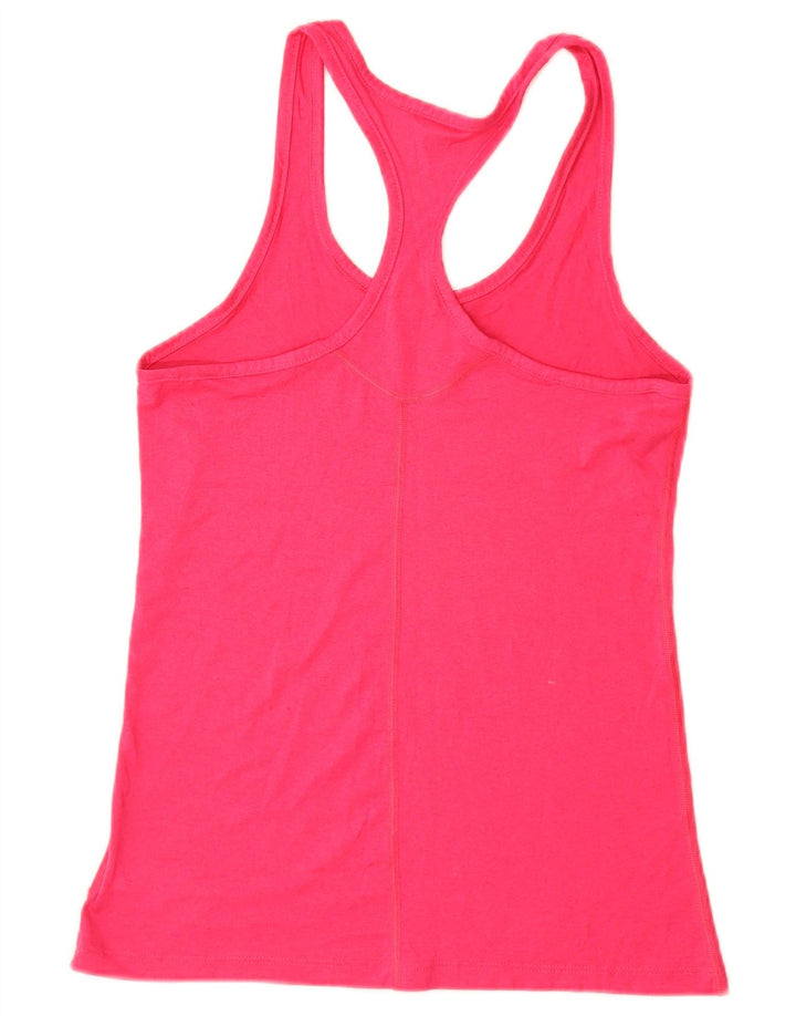 Nike Dame Dri Fit Vest Top UK 8 Small Pink Polyester