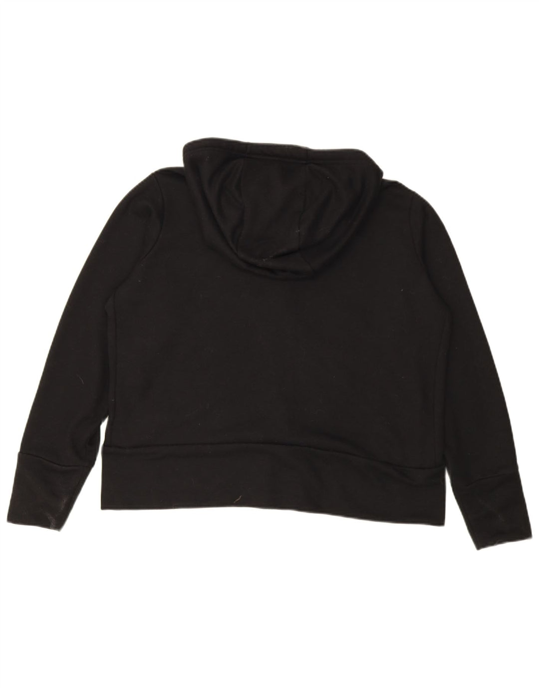 Nike Dame Dri Fit Hættetrøje Sweater UK 16 Stor Sort Polyester