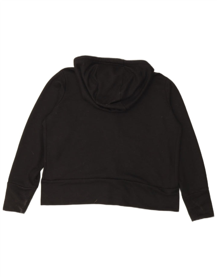 Nike Dame Dri Fit Hættetrøje Sweater UK 16 Stor Sort Polyester