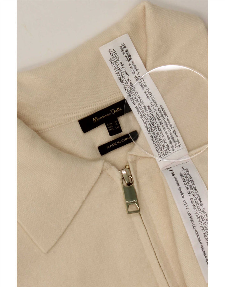 Massimo Dutti Dame Oversized Cardigan Sweater UK 10 Small Off White