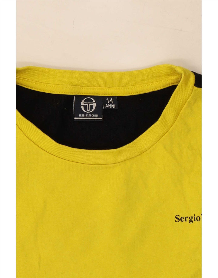 Sergio Tacchini Boys Sweatshirt Jumper 13-14 år Sort Colourblock