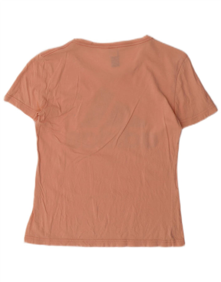 Adidas Dame Grafisk T-Shirt Top UK 10 Small Pink