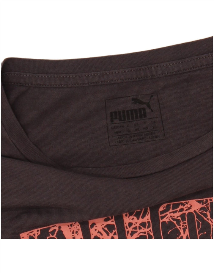 Puma Grafisk T-shirt top til kvinder 12 mellemgrå