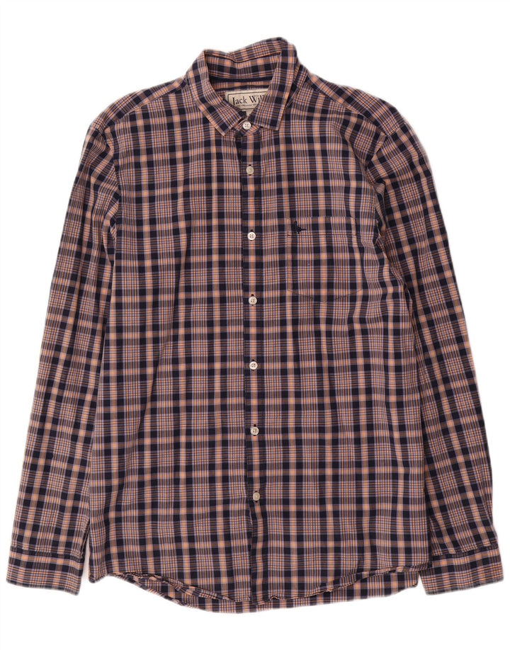 Jack Wills Herre Classic Fit skjorte Medium blå ternet bomuld