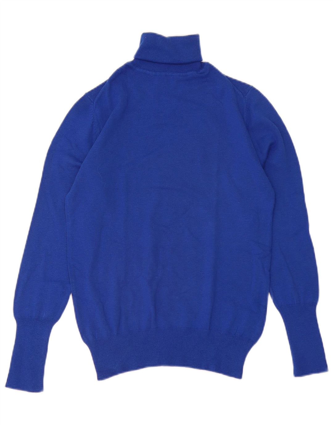 Zara Dame Rullehals Sweater UK 14 Stor Blå