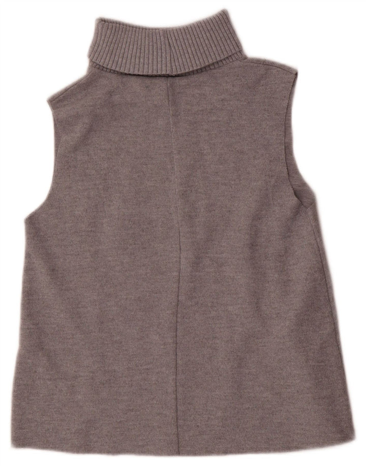 Zara Dame Vest Tank Top UK 10 Lille Grå Polyester