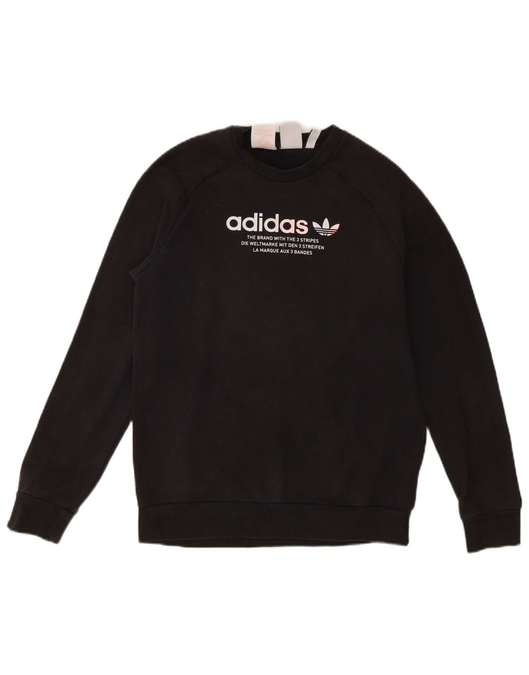Adidas Boys Graphic Sweatshirt Jumper 13-14 år Sort Bomuld