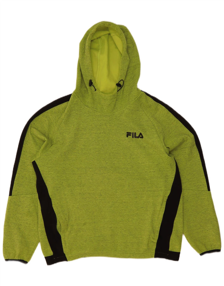 Fila Herre Sweatshirt Jumper XL Grøn Colourblock Bomuld