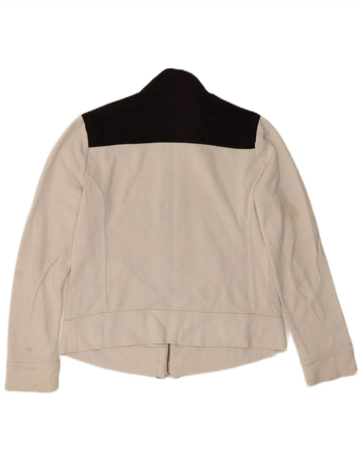 Ralph Lauren Womens Crop træningsdragt topjakke UK 10 Small White Colourblock