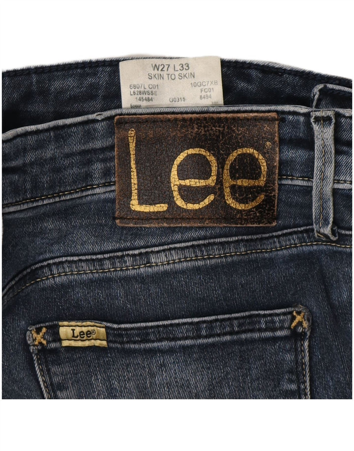 LEE Dame Skinny Jeans W27 L25 Blå Bomuld