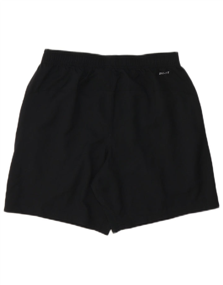 Nike Dri Fit sportsshorts til mænd Small Black Colourblock Polyester