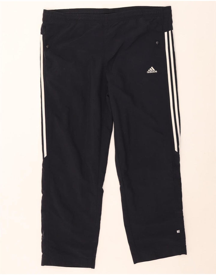 Adidas Træningsdragtsbukser til mænd XL marineblå stribet polyester