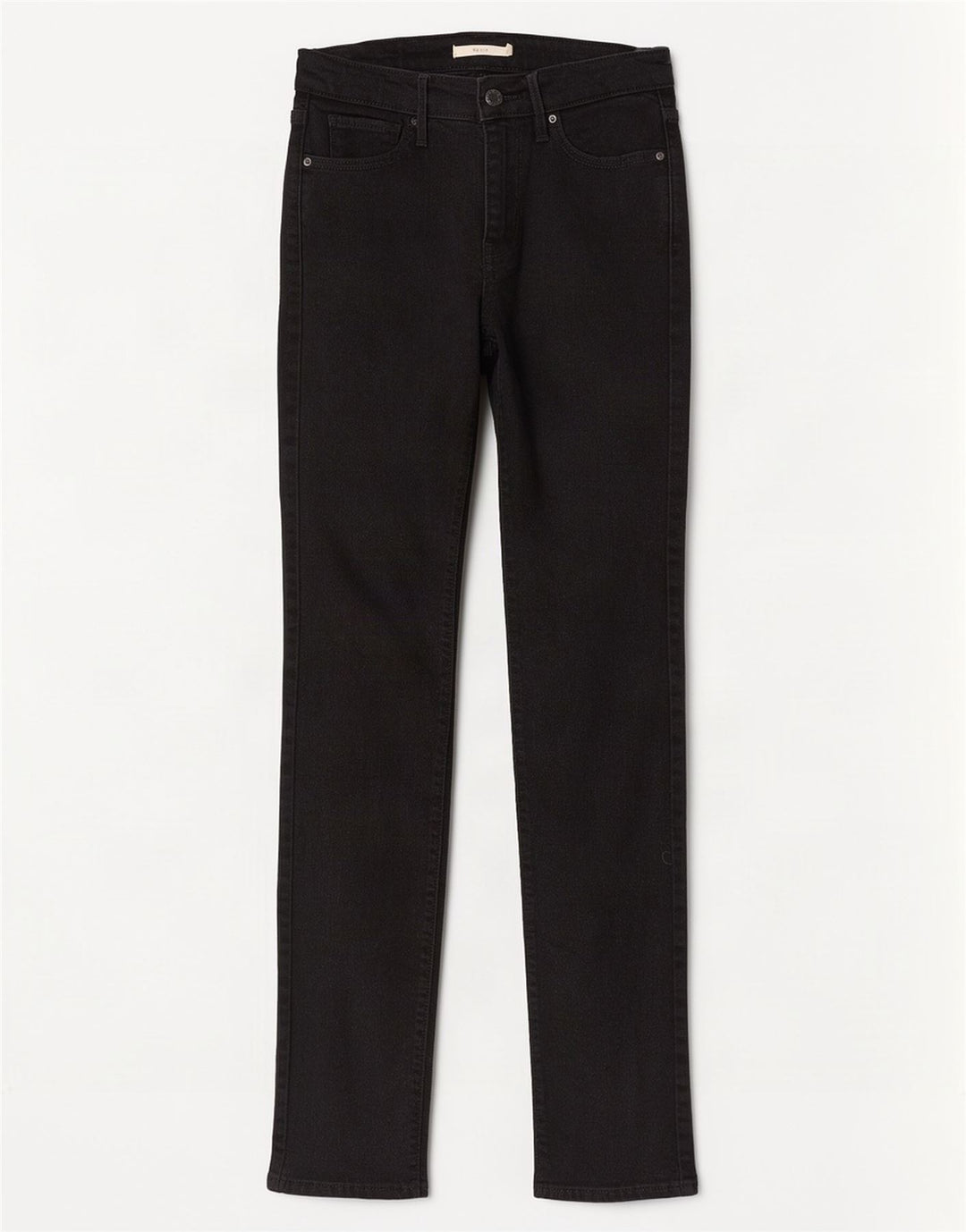 Levi's Dame 712 Slim Jeans W25 L32 Sort Bomuld