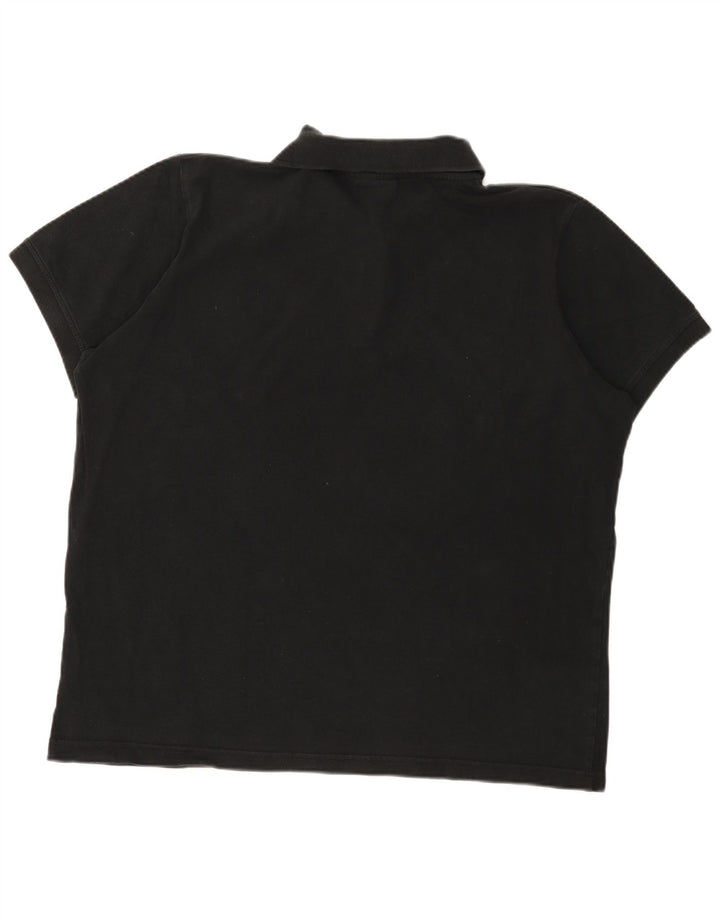 KAPPA Poloshirt til mænd 2XL sort bomuld