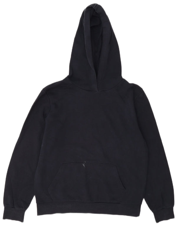 Marks & Spencer Dame Oversized Hoodie Jumper UK 10 Small Navy Blue Cotton