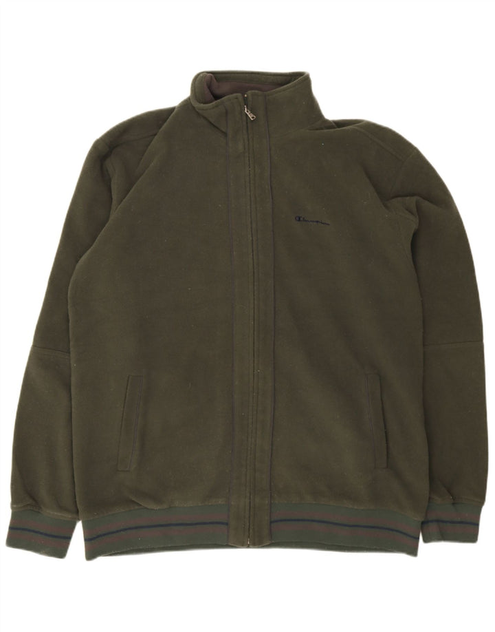 Champion Herre Fleecejakke UK 46 3XL Khaki Polyester
