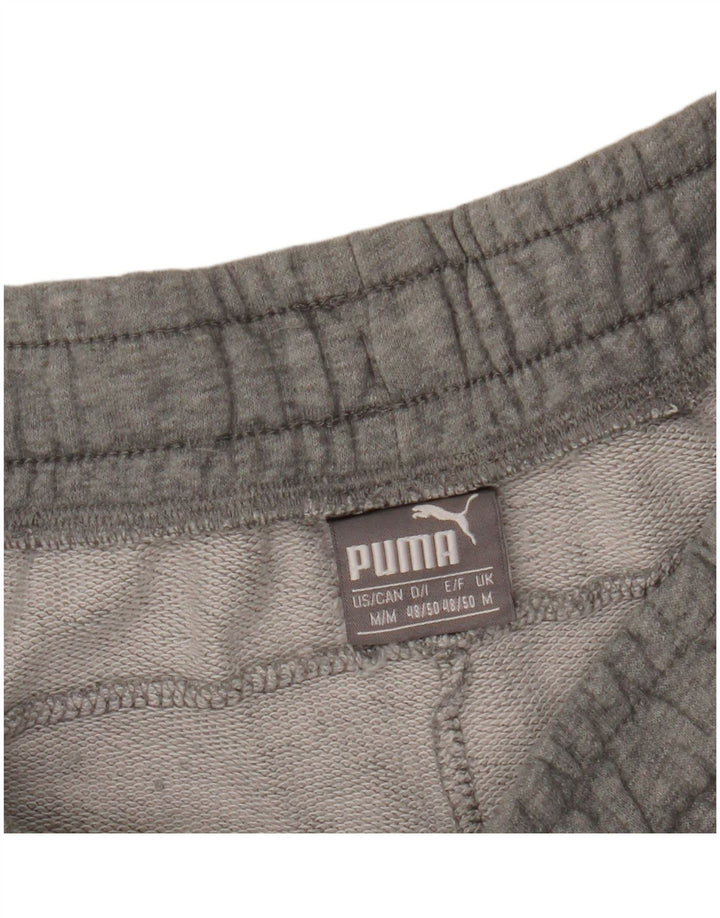 PUMA Mens Graphic Sport Shorts Medium Grey Colourblock