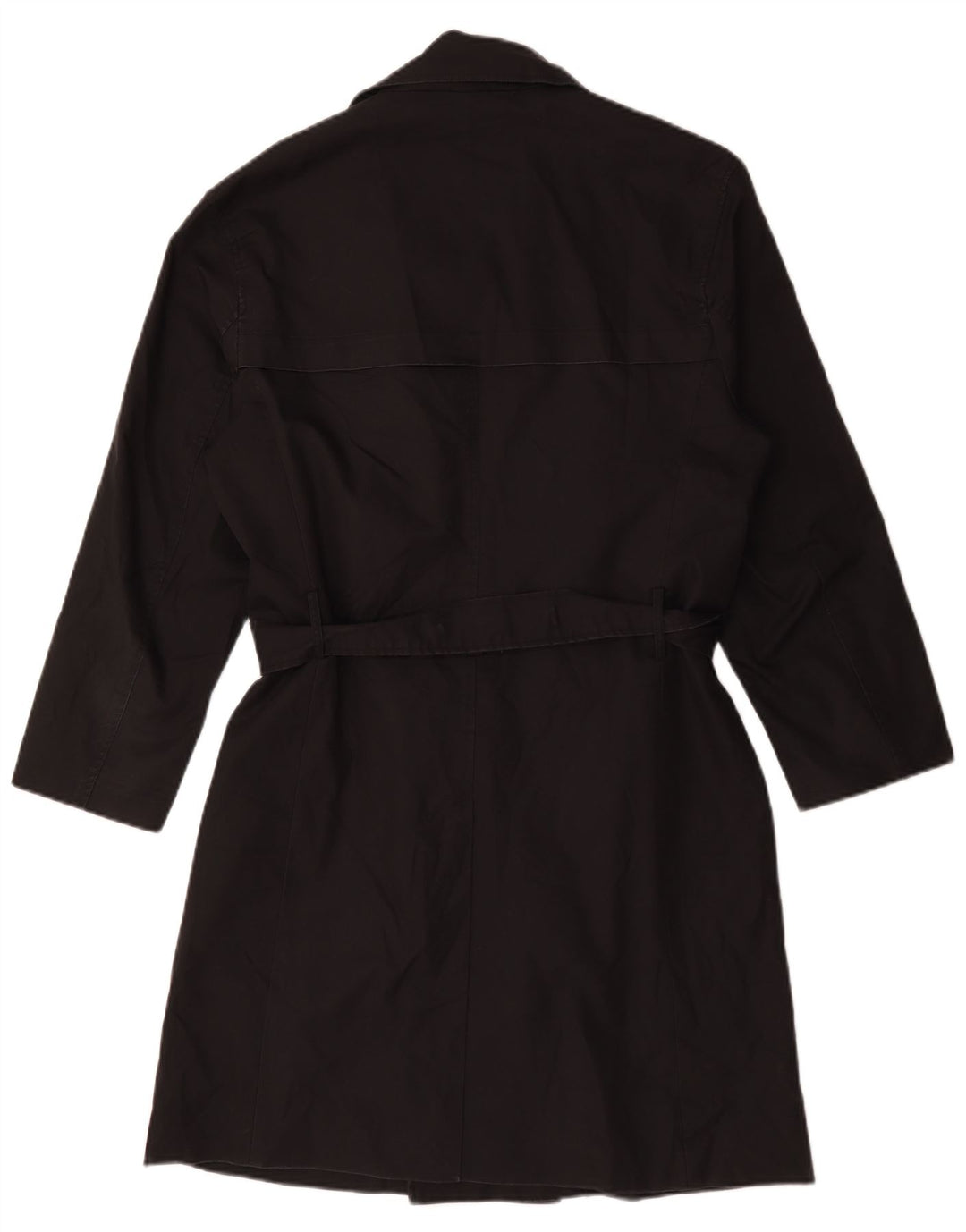 Zara Trench Coat til mænd UK 38 Medium Sort Polyester