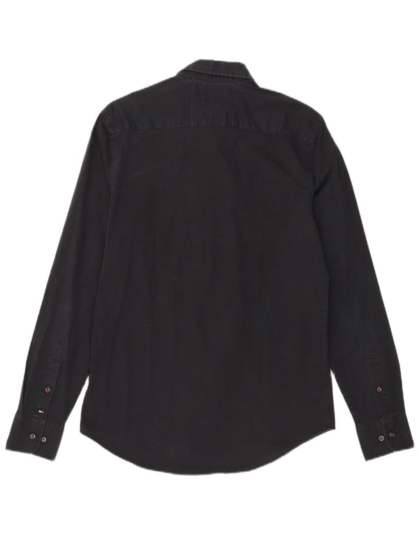 Tommy Hilfiger Herreskjorte Medium Sort Bomuld