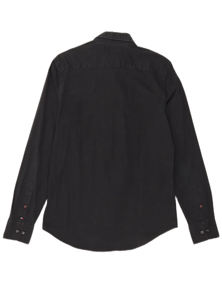 Tommy Hilfiger Herreskjorte Medium Sort Bomuld