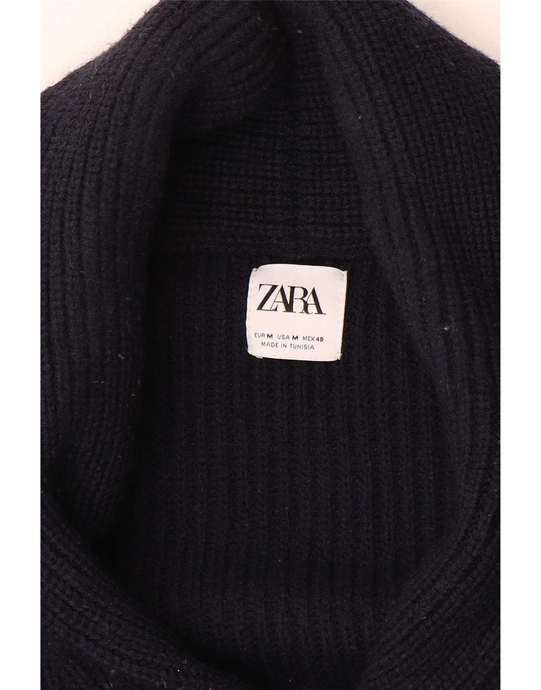 Zara Herre cardigan sweater Medium Marineblå