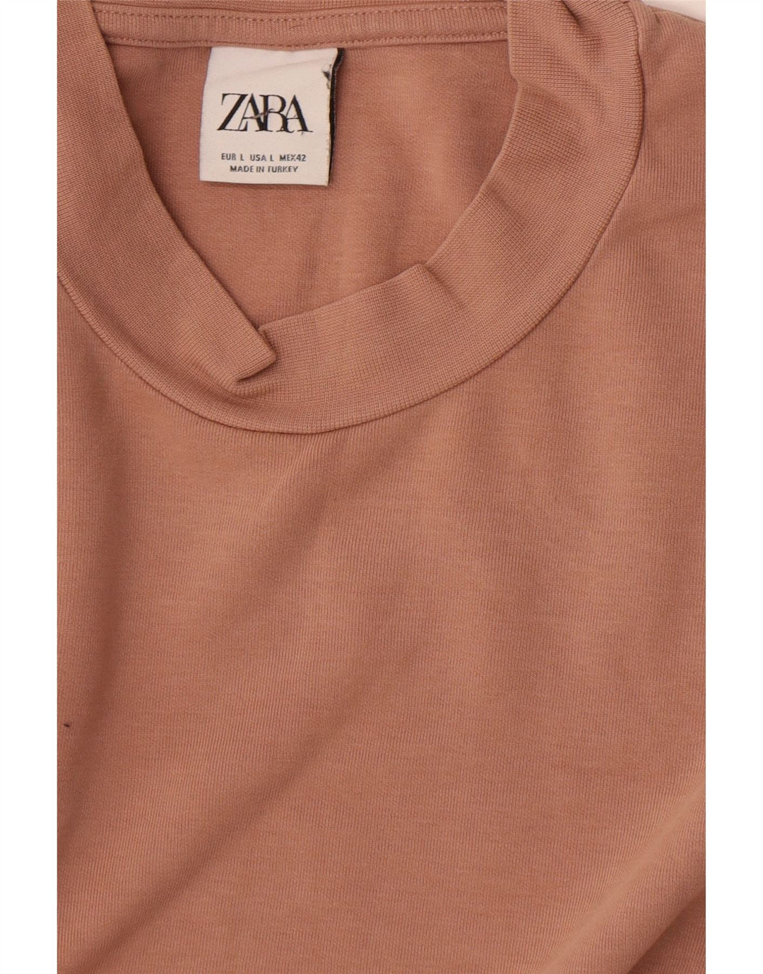 Zara Herre Top Langærmet Stor Brun