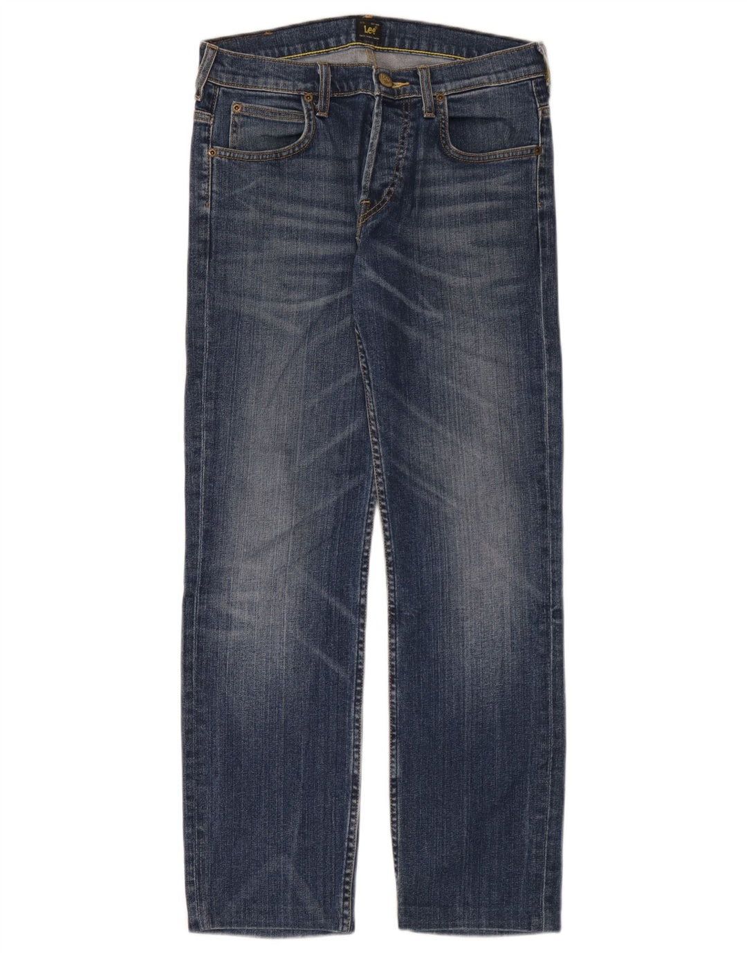 Lee Mens Powell Straight Jeans W29 L30 Blå Bomuld