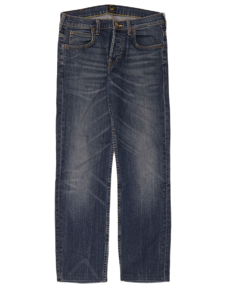 Lee Mens Powell Straight Jeans W29 L30 Blå Bomuld