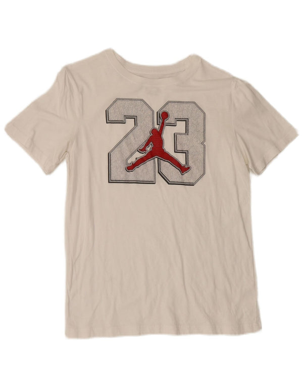 Jordan Boys Grafisk T-Shirt Top 13-14 år XL Hvid Sports