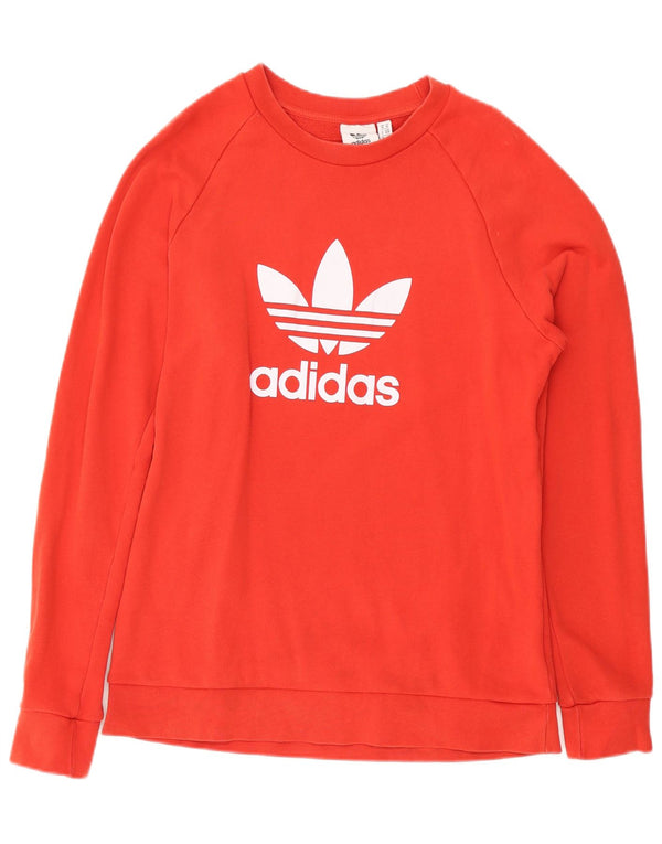 Adidas Grafisk Sweatshirt Jumper Medium Rød Bomuld