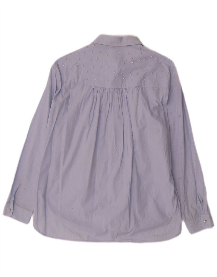 Zara Dameskjorte UK 14 Medium Blue