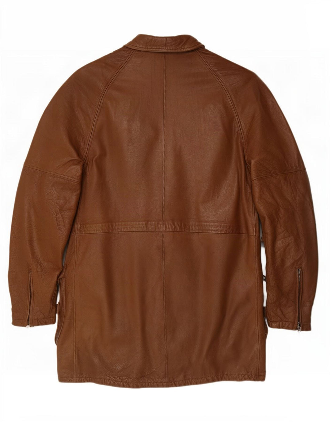 Vintage læderfrakke til kvinder IT 50 XL Brun