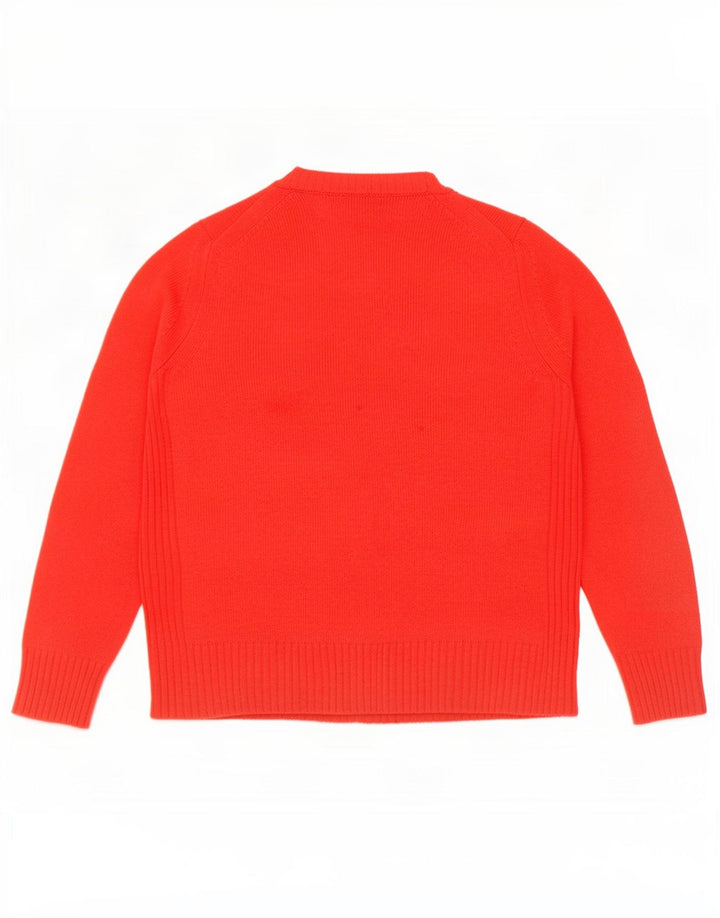 Marks & Spencer Dame sweater med rund hals DK 14 Stor rød uld