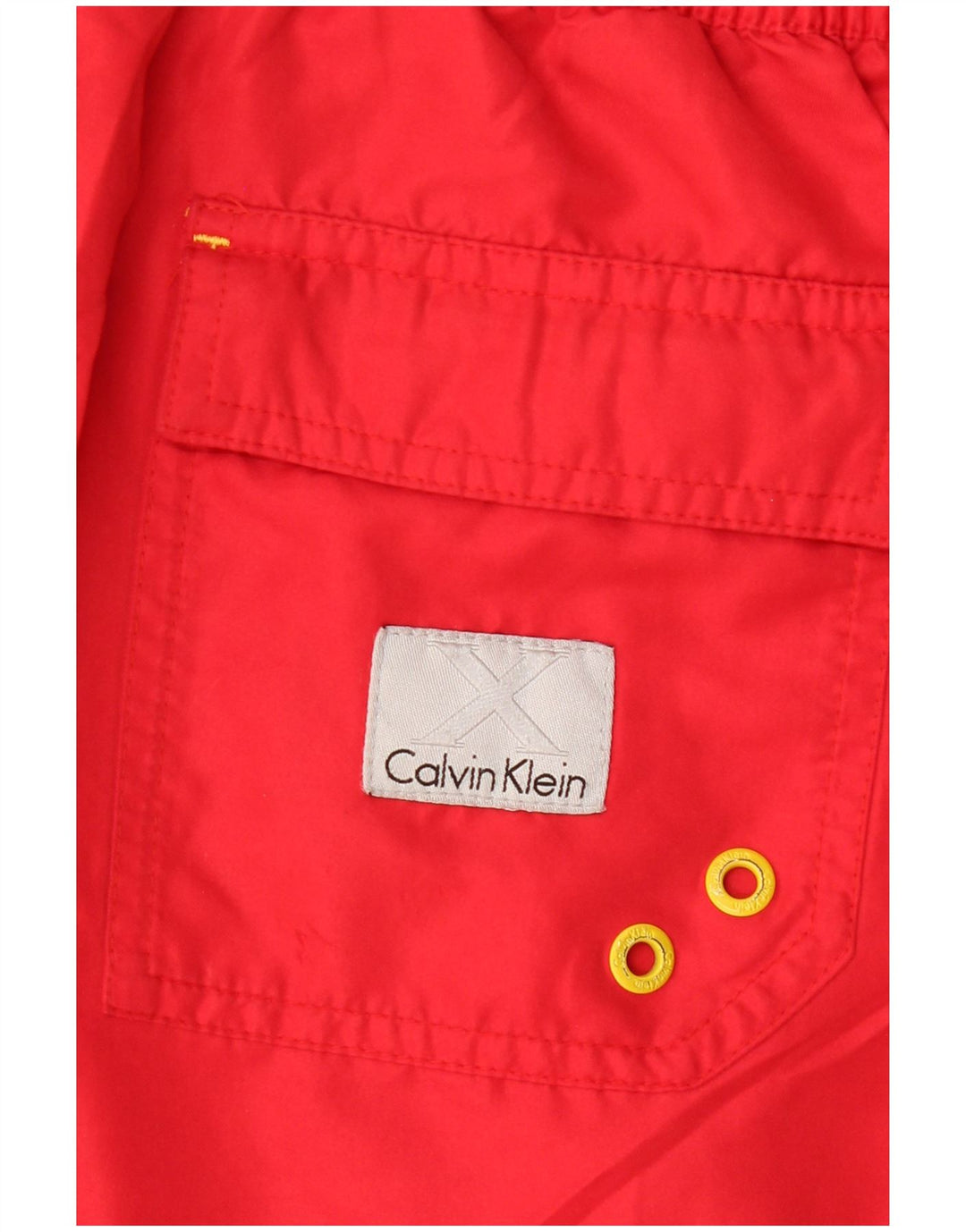 CALVIN KLEIN Herre Espana Grafiske svømmeshorts Medium Rød Colourblock