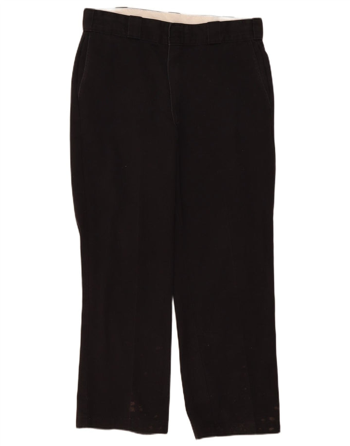 Dickies Lige Chinobukser til mænd W34 L29 Sort polyester