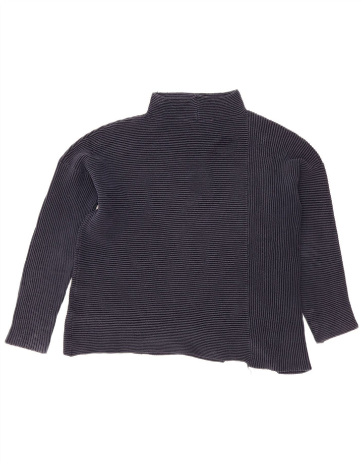 French Connection Dame Turtle Neck Jumper Sweater UK 10 Small Navy Blue