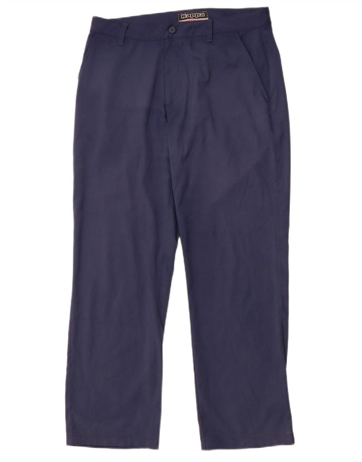 KAPPA Lige Chino-bukser til mænd Medium W32 L29 Marineblå polyester