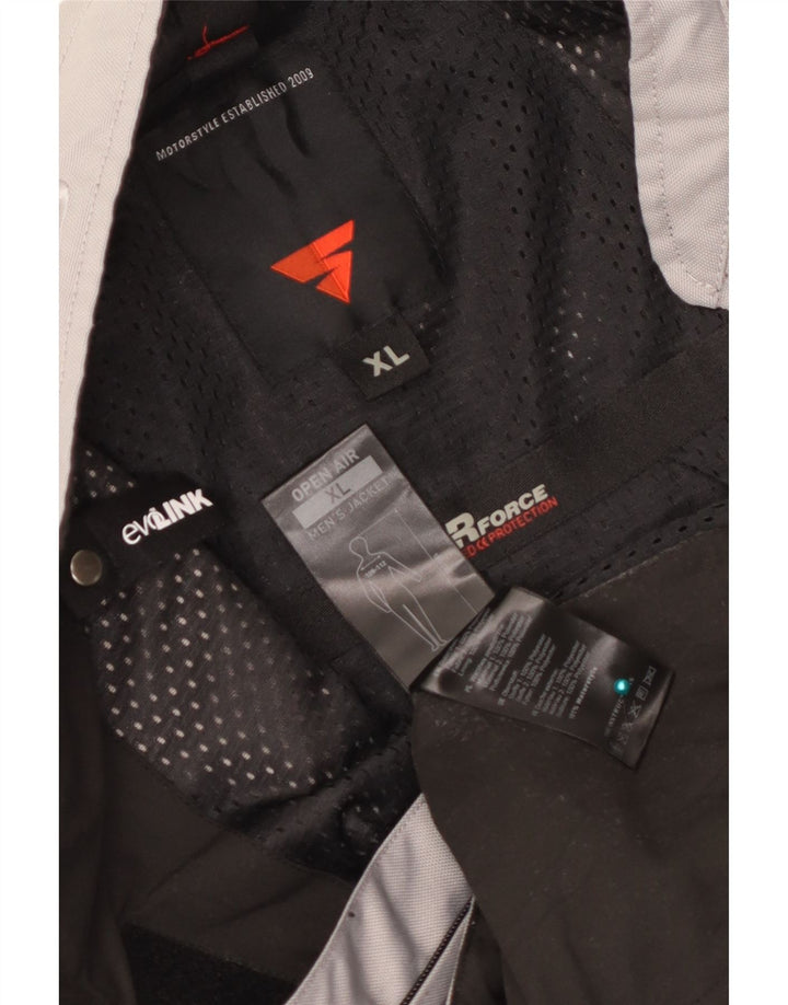 Shima Herre Motorstyle Racer Jacket UK 42 XL Grå Colourblock Polyester