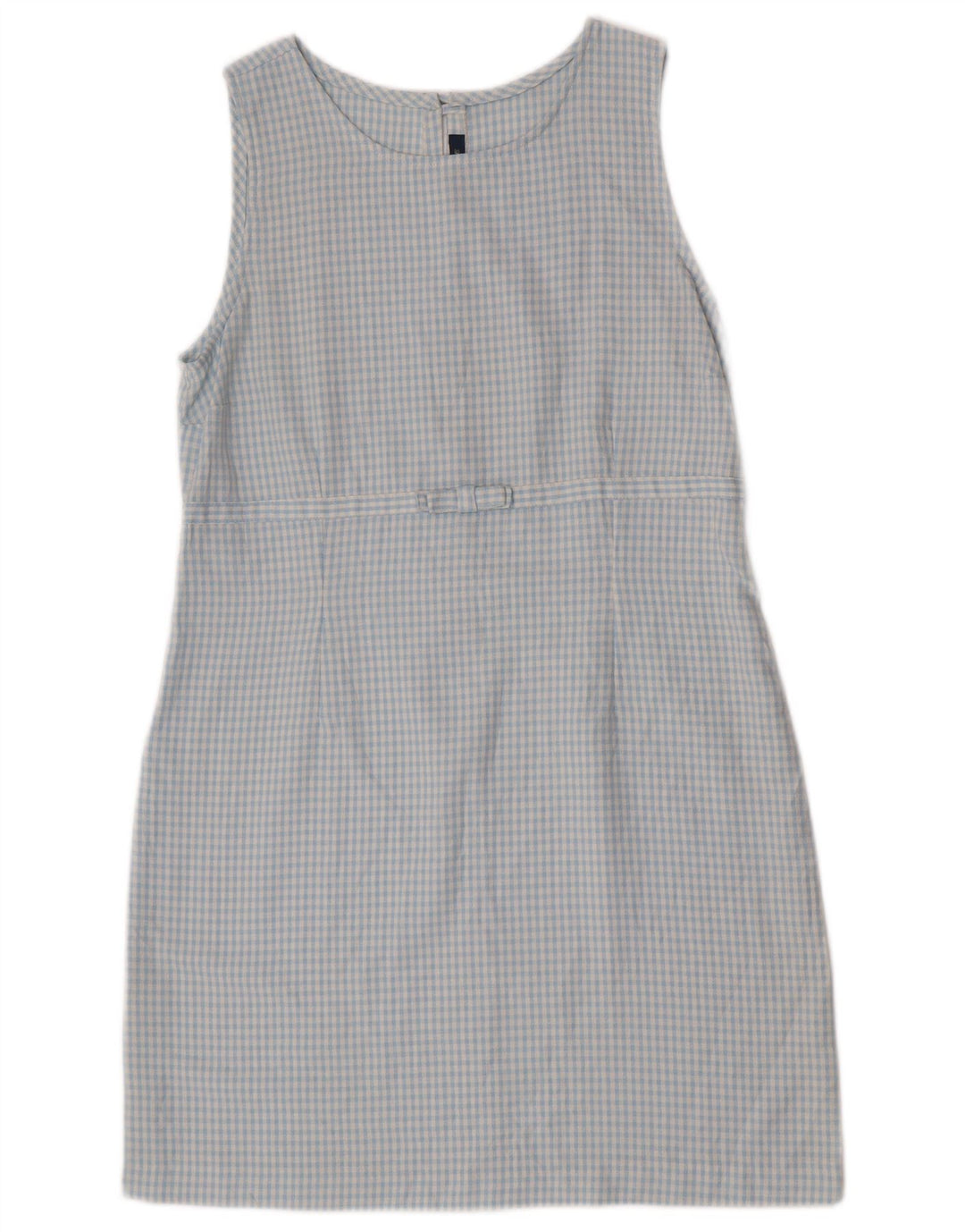 Vintage Kvinders 3-knap 2-delt sæt IT 46 Large Blue Gingham Viscose