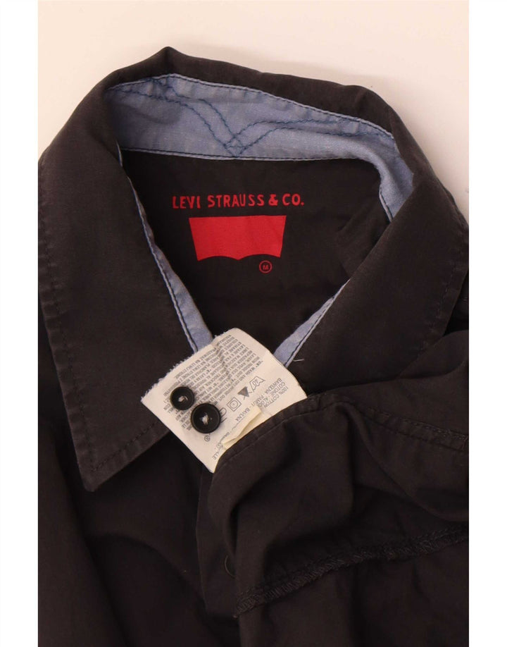 Levi's herreskjorte medium sort bomuld