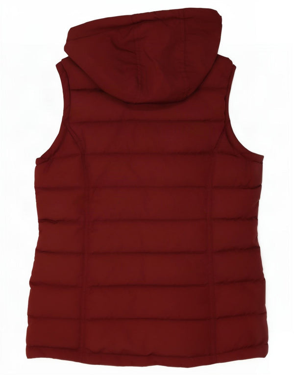 Besætningstøj Dame hætte polstret Gilet UK 10 Small Bourgogne Polyester