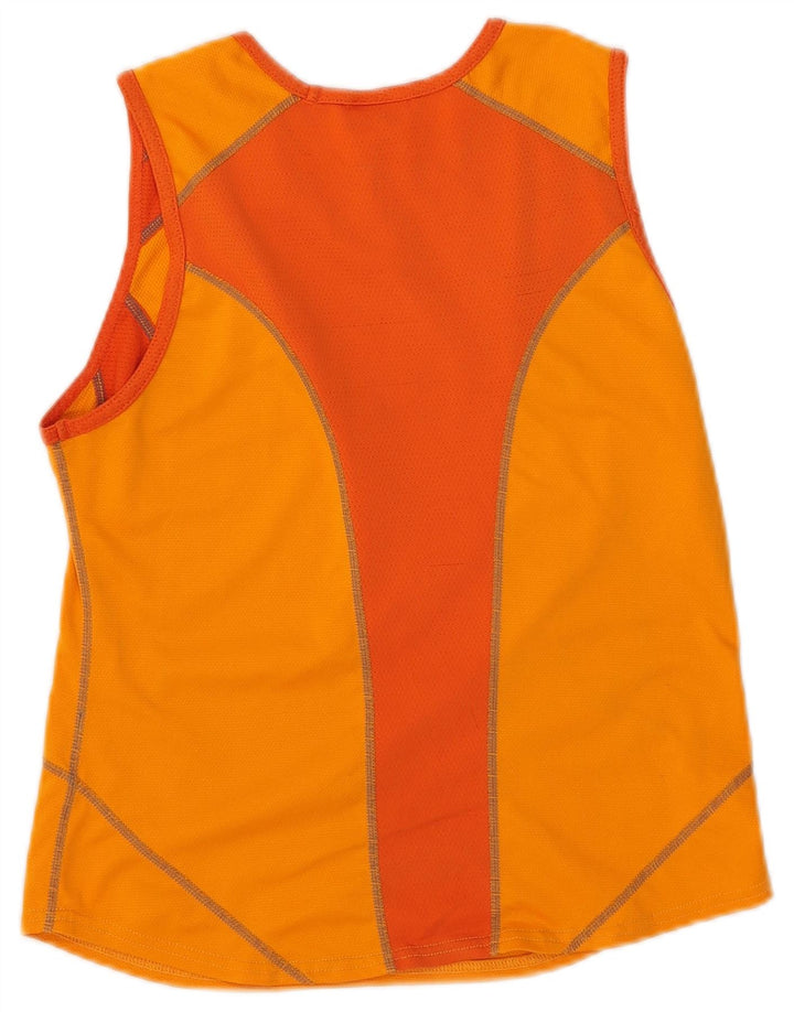 Nike damevest top US 8/10 Medium Orange Colourblock Polyester